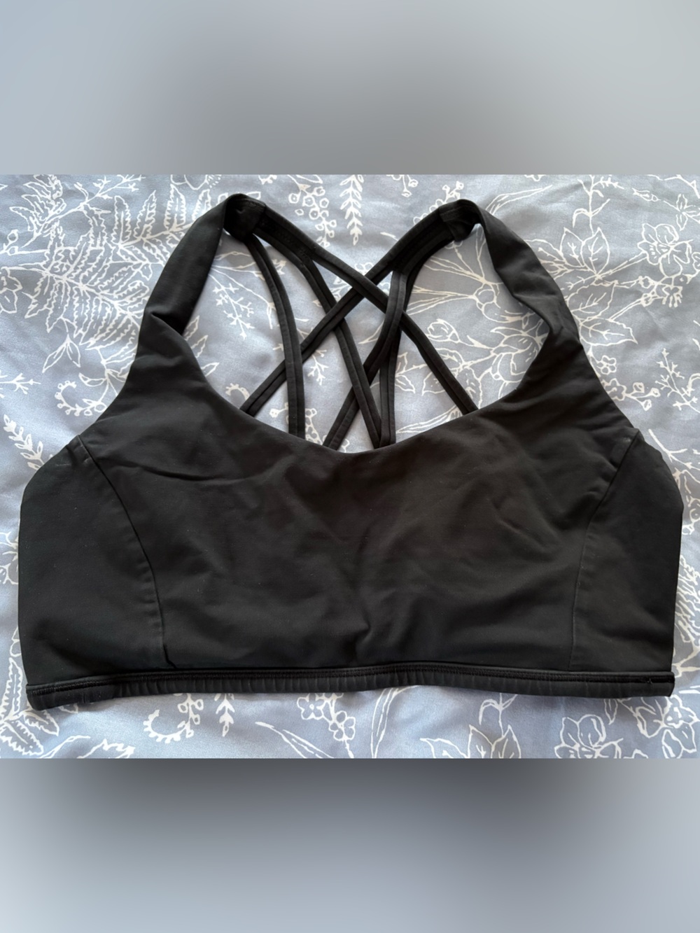 lululemon athletica Black Cross-Back Sports Bra